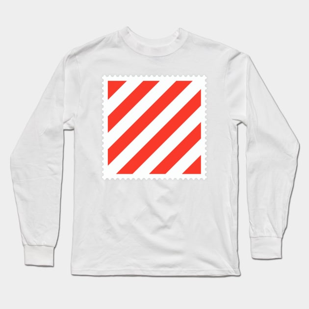 Red&White Long Sleeve T-Shirt by Valshin